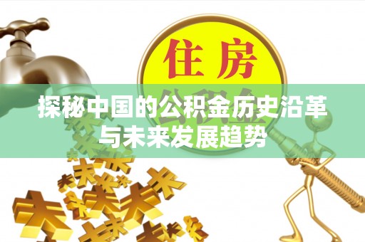 分宜探秘中国的公积金历史沿革与未来发展趋势