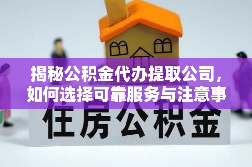 分宜揭秘公积金代办提取公司，如何选择可靠服务与注意事项