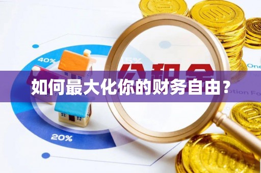分宜如何最大化你的财务自由？