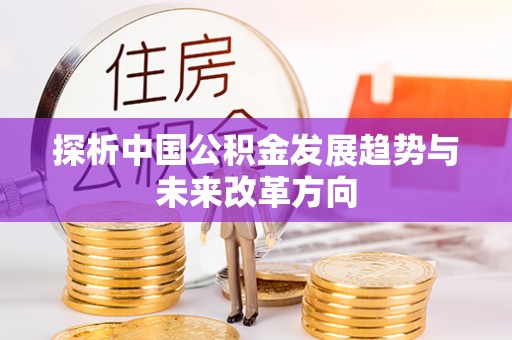 分宜探析中国公积金发展趋势与未来改革方向