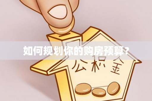 分宜如何规划你的购房预算？