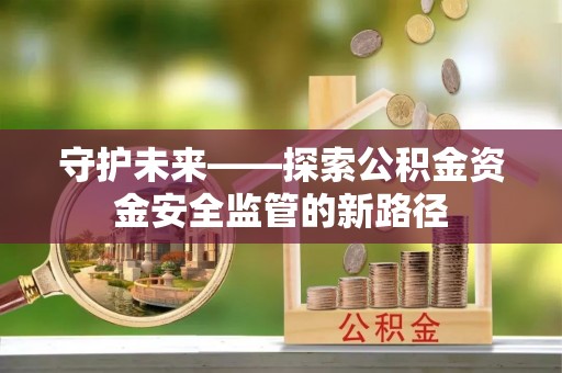 分宜守护未来——探索公积金资金安全监管的新路径