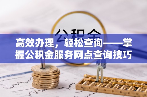 分宜高效办理，轻松查询——掌握公积金服务网点查询技巧