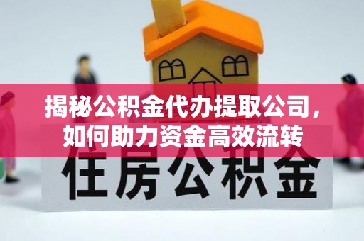 分宜揭秘公积金代办提取公司，如何助力资金高效流转