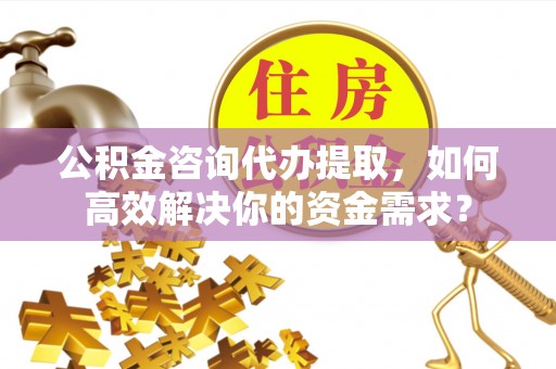 分宜公积金咨询代办提取，如何高效解决你的资金需求？