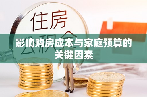 分宜影响购房成本与家庭预算的关键因素