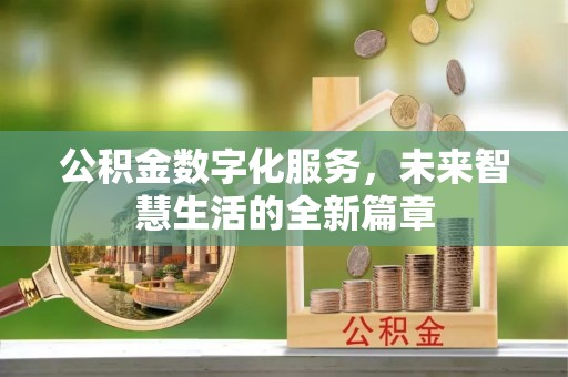 分宜公积金数字化服务，未来智慧生活的全新篇章