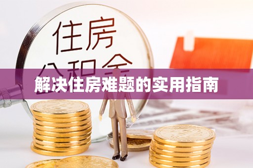 分宜解决住房难题的实用指南