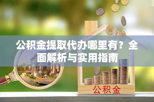 分宜公积金提取代办哪里有？全面解析与实用指南