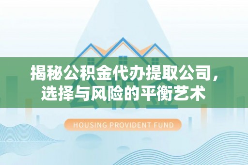 分宜揭秘公积金代办提取公司，选择与风险的平衡艺术