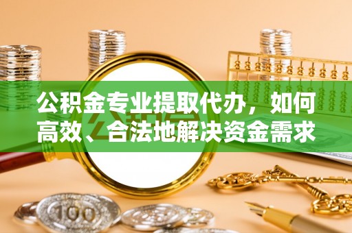 分宜公积金专业提取代办，如何高效、合法地解决资金需求？