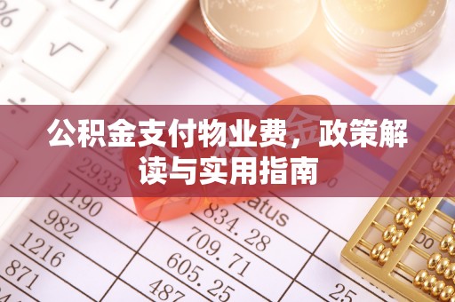 分宜公积金支付物业费，政策解读与实用指南